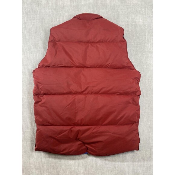 Vintage Ascente Down Puffer Vest Mens Small Red Blue Outdoor Ski Puffy 80s USA - Picture 7 of 14